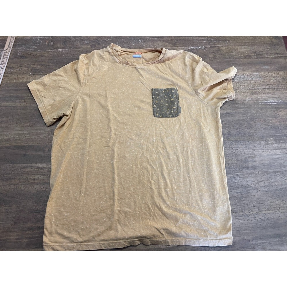 Merrell Shirt, Men's Size XL, Yellow, Short Sleeve, Pocket